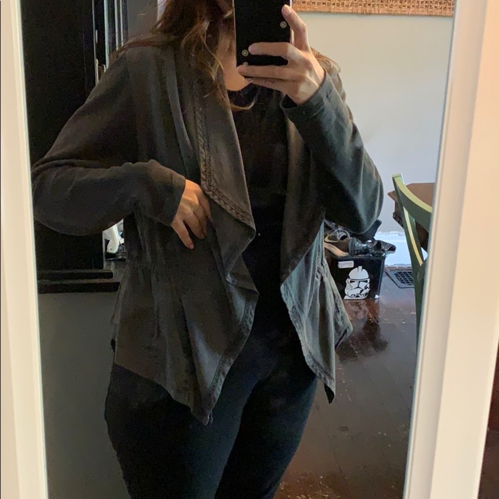 Torrid grey blazer with stretch arms